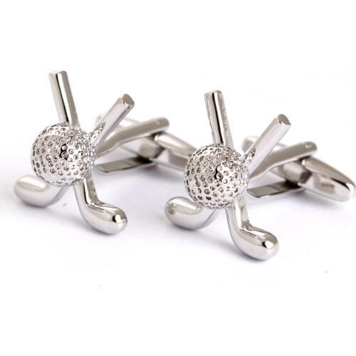 New Mens Fashion Jewelry Two Stents To Prop Up A Ball With Some Crystal Style Shirts Cufflinks Vintage Jewelry