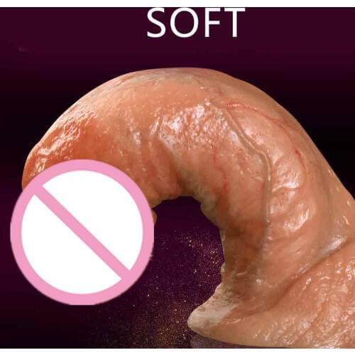 Soft Real Skin Silicone Huge Dildo Realistic Suction Cup Dildo Male Artificial Rubber Penis Female Dick Sex Toys For Women Dildo