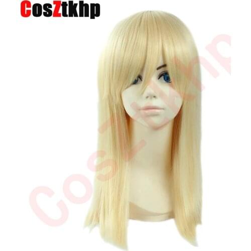 Attack on Titan Krista Lenz Christa Short Blonde Kyojin Renz Heat Resistant Synthetic Hair Cosplay Costume Wig