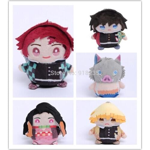 20/Lot 5 Styles Kimetsu no Yaiba Tomioka Giyuu Cosplay 10CM Plush Keychain Pendant Toy