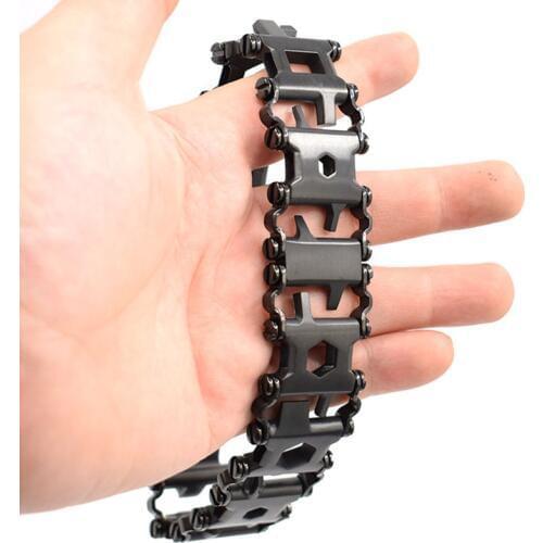 EDC Men Outdoor Spliced Bracelet Multifunctional Wearing Screwdriver Tool Hand Chain Field Survival Bracelet