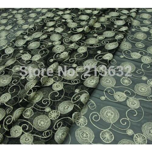 POp13 professional tulle cotton fabric fabric embroidered fabric wholesale fashion computer embroidery embroidery factory custom