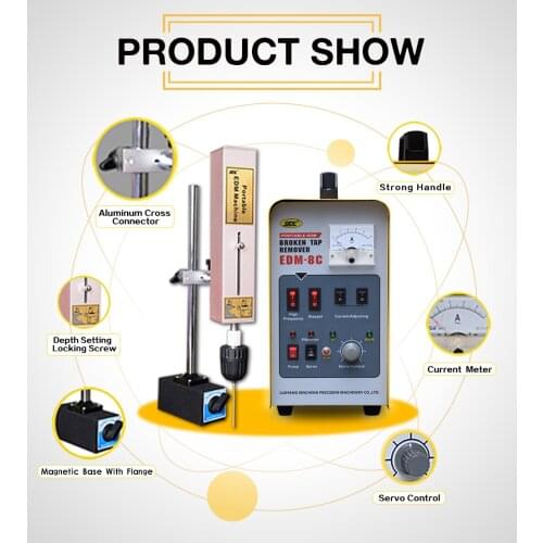 Small EDM Hole Drilling Machine Speeds EDM-8C Buster Tap Broken Pug Remover