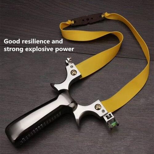 High Quality New Slingshot Spring Fast Pressure Flat Leather Slingshot Free Tying And Shooting Fish Outdoor Hunting Competition