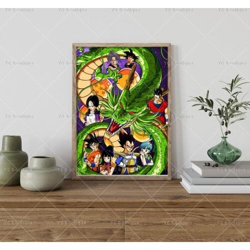 Japanese Anime Poster Dragon Ball Wall Art Picture Decor Canvas Painting for Living Room Home Dorm Decoration Mural Cuadros