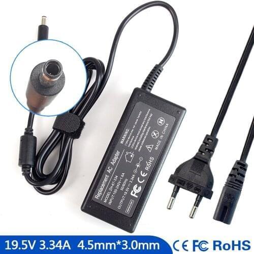 19.5V 3.34A Notebook Ac Adapter Charger for Dell Inspiron I3558-9136BLK, i5558-2143BLK 3647 3847 17 5737 7779 P28E 7737 22-3263