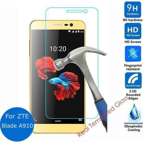 For ZTE Blade A910 Tempered Glass Screen Protector 0.3mm 2.5 9h Front Safety Protective Film On Blade A910 BA910 5.5" Glass Film