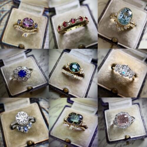 2021 Hot Retro CZ Stone Ring Fine Square Cubic Zirconia Wedding Jewelry Rings for Women Best Valentines Day Finger Gifts anillo