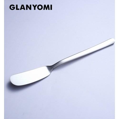 1PC Butter Knife Stainless Steel Kitchen Cheese Knife Silver Dessert Tools Jam Spreader Utensil Cutlery Dessert Tools for Toast