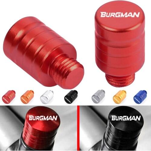 2pcs M10 x1.25 Motorcycle CNC Aluminum Mirror Plugs Hole Plugs For Suzuki Burgman AN200 AN250 AN400 AN650 AN 125 250 400 650