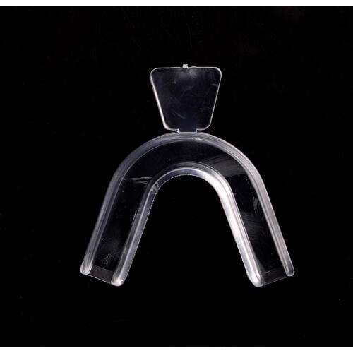 2PCS Transparent Thermoform Moldable Mouth Teeth Dental Trays Teeth Whitening Guard Gum Shield for Boxing Basketball