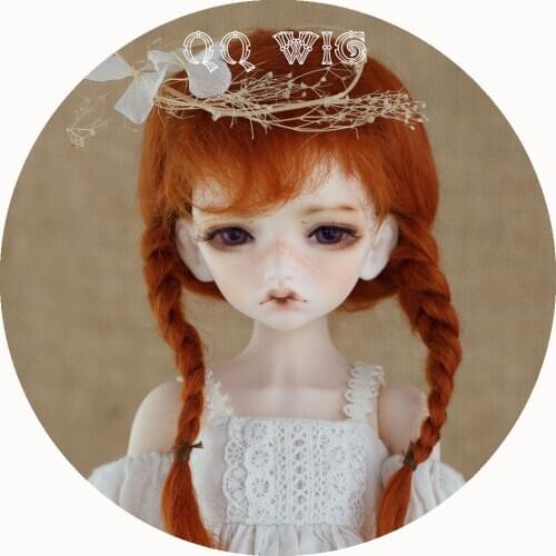 1/3 1/4 1/6 Bjd Wig Lovely Two With Braid Fashion Mohair Hair Wig