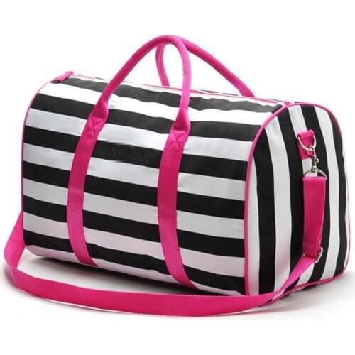 2020 Women Famous Brands Handbags Travel Duffle Crossbody Bag Casual Women Messenger Bags Stripe Bag Beach Bags