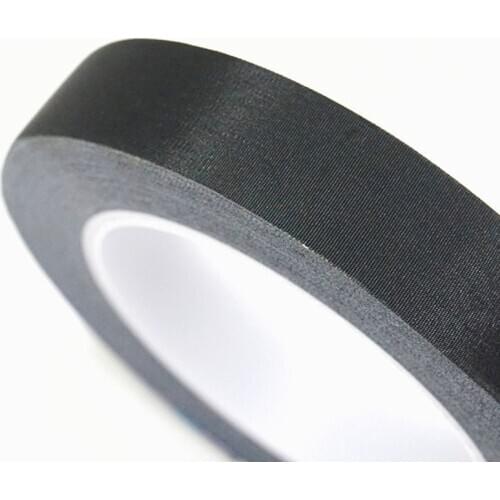 30M/Roll Black Acetate Single Adhesive Insulation for Motor Coil Wire LCD Black Fabric Glue High Temperature Tape8/10/12/15/20mm