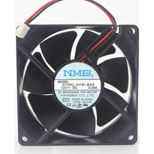 3110KL-04W-B69 12V 0.34A original 80 * 80 * 25 axial fan