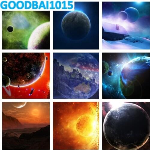 Diamond Embroidery Full Round Square Diy 5d Diamond Painting Sci-Fi Planet Cross Stitch Kits Mosaic Home Decor