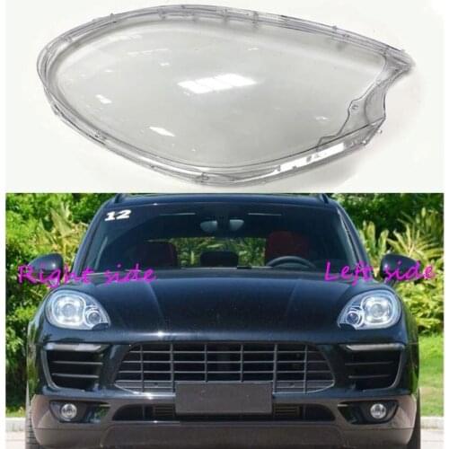 Car Headlight Lens For Porsche Macan S Macan Turbo 2012 2013 2014 Headlamp Cover Car Replacement Front Auto Shell Cover