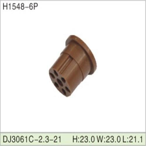 Free shipping 500pcs DJ3061C-2.3-21 6Pin 2.3mm AMP Car Electrical Wire Connectors for VW,BMW,Audi,Toyota,NISSAN AND other