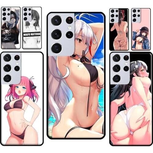 Anime Summer Bikini Girls Phone Case For Samsung Galaxy S21 S20 FE Note 10 S8 S9 S10 Plus Note 20 Ultra Back Cover