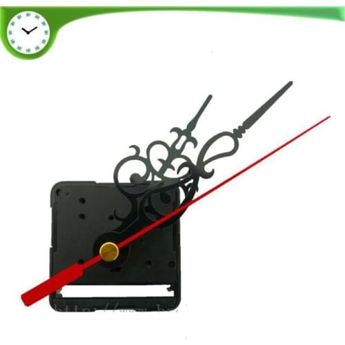 DHL100sets Silent Wall Clock Quartz Clock Movement Mechanism DIY Repair Parts Watch Wall Clock Movement With Hook Hollow Hands