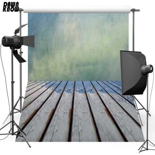 DAWNKNOW Wall Vinyl Photography Background For Baby Wood Floor New Fabric Polyester Backdrop For Wedding Photo Studio F694