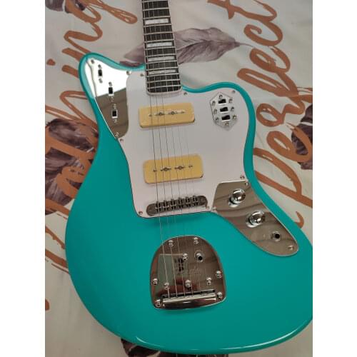 Mahogany 22 grade green electric guitar, professional performance for beginners, hardware