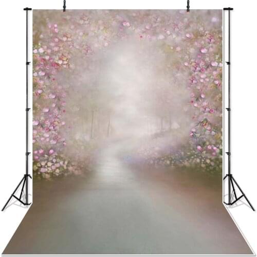 Mehofoto Fairy Tale Pathway Photography Backdrop Flower Backdrops Old master Photo Background for Photography canvas cloth