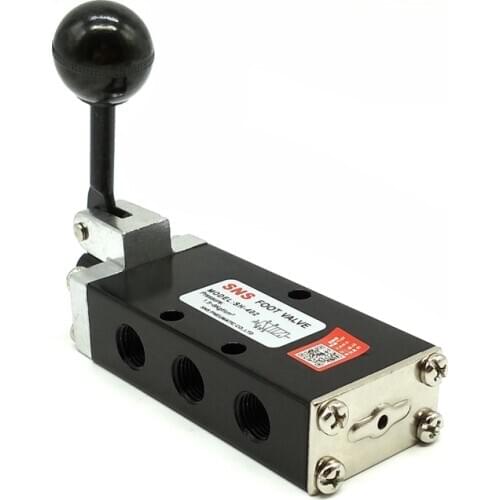 SH-402 Hand Control Valve G1/4'' Manual Operated Valve Pneumatic Hand Switch Valve