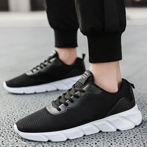 Summer Men Casual Sneakers Tennis Shoes Male Designer Sport Shoes Breathable Mesh Light Men Training Walking Running Sneakers 47