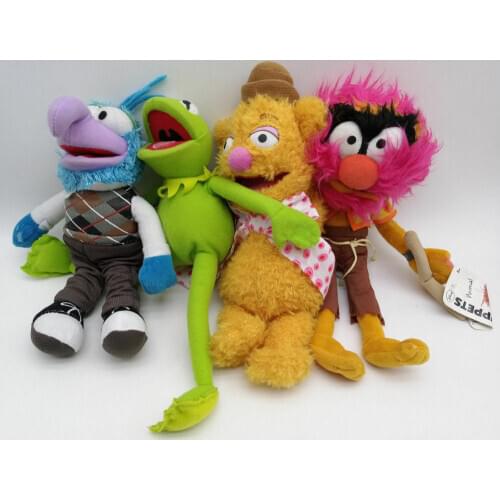 The Muppets Puppet Kermit Frog Fozzie Bear Swedish Chef Miss Piggy Gonzo stuffed plush toy