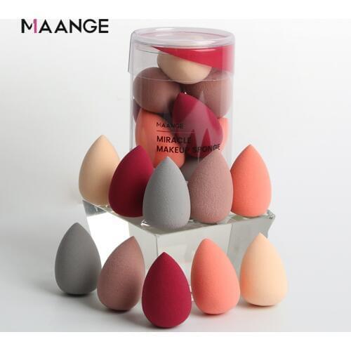 MAANGE 10 Pcs Mini Makeup Foundation Sponge Makeaup Super Soft Cosmetic puff Powder Beauty Cosmetic make up sponge Puff New