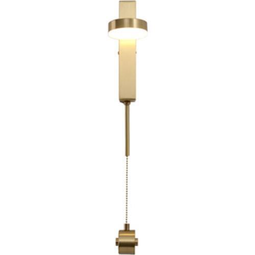 Copper Bedside Lamp Wall Lamp Nordic Pull Switch Wall Light Aisle Living Room Staircase Room Wall Lamp Bedroom Wall Light