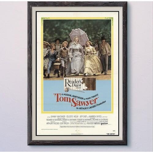 N555 TOM SAWYER Vintage Classic Movie Wall Silk Cloth HD Poster Art Home Decoration Gift