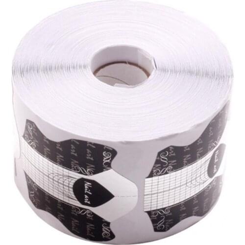 500Pcs/Roll Decorative Gel Extension Sticker Manicure Art Tools Lightweight Nail Stencil Paper Reusable for Women