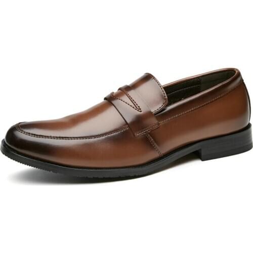 2020 new leather and loafers business formal mens leather shoes classic breathable 39-45 a8