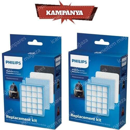 Philips FC 8633 PowerPro Active Vacuum Cleaner 2 Box Filter Set