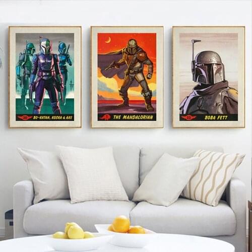 The Mandalorian Disney Popular TV Drama High Definition Poster and Print Canvas Painting Wall Art Picture for Living Room Decor