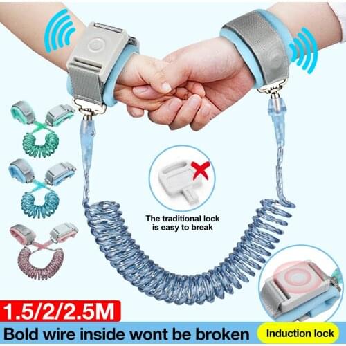 Child Anti Lost Wrist 1.5/2/2.5M Strap Rope Toddler Leash Magnetic Safety Outdoor Walking Hand Belt Band Anti-lost Wristband