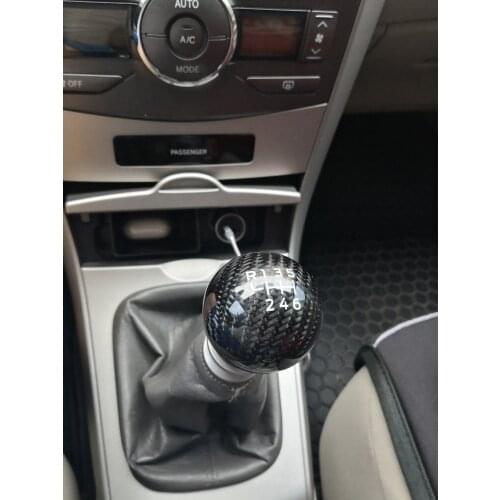 QDARCTIC carbon fiber Car Gear Shift Knob Manual Handle Ball MT For Toyota 86 GT86 for Subaru BRZ WRX STI forester