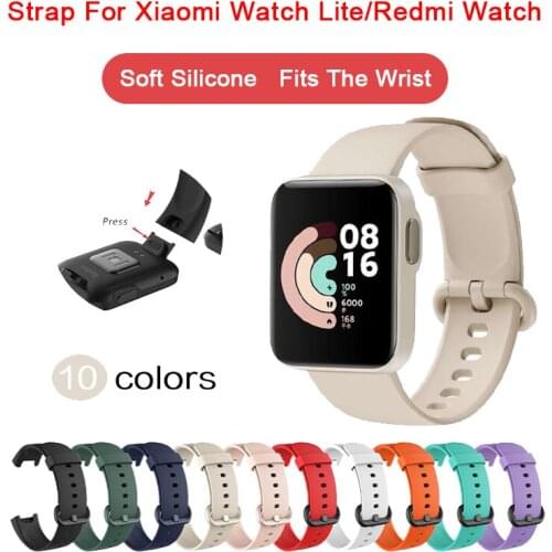 Silicone Strap For Xiaomi Mi Watch Lite Redmi watch Wristband Replacement Colorful TPU Silicone Strap For RedMi Watch Lite Strap