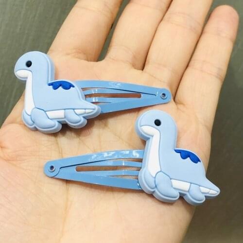 New 2Pcs Animals Penguin Dinosaur Hair Accessories Children Rubber Bands Scrunchies Elastic Hair Bands Girls Hairpins Hair clip