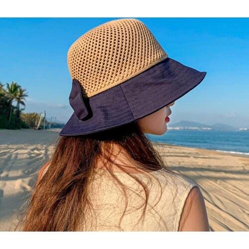 Summer Sun Hats for Women Breathable Large Brim Summer Hat Sun Caps Outdoor Sun Protection Fishing Cap Bucket Hats chapeau femme
