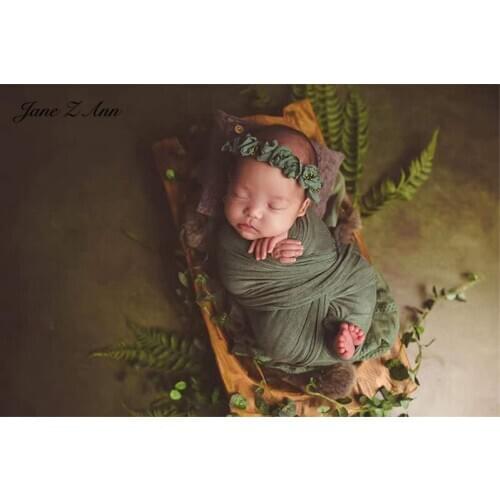 Jane Z Ann Super Photogenic Handmade Flower Burning Headdress Photography Prop Newborn studio shooting accessories