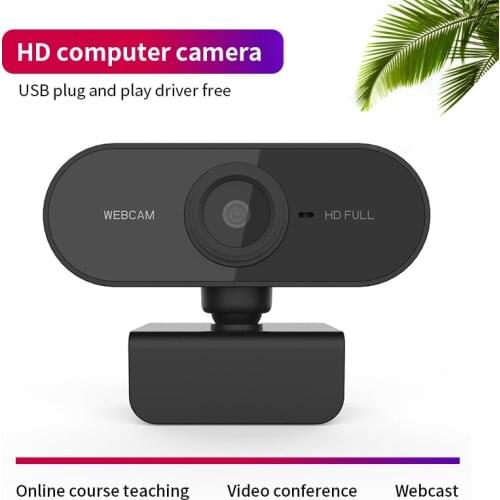 HD 1080P Webcam with Mic Computer Camera Auto Focus Drive-free 360 degree Rotatable Web Camera for Video Call skype live webcast