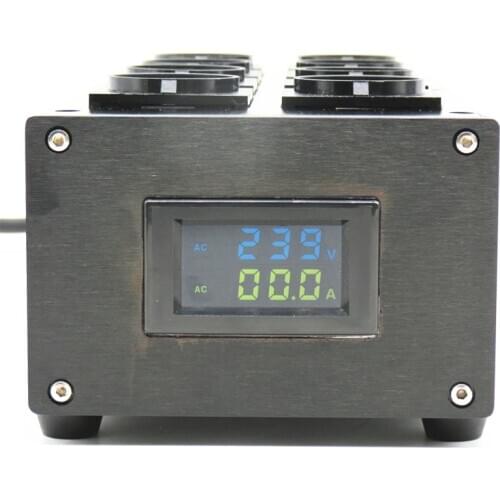 2020 High-End Audio Noise Filter, AC Power Conditioner, Power Filter, Power Purifier with EU Schuko socket LCD dual display