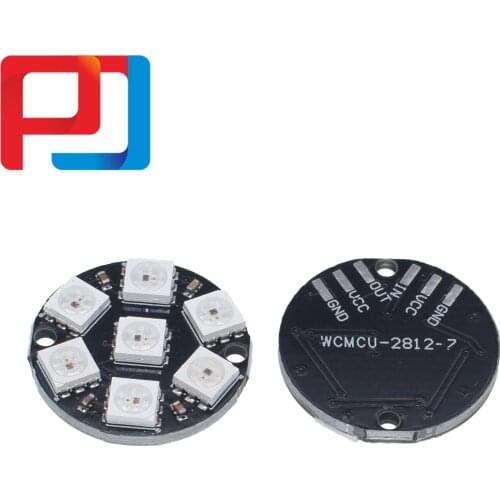 1PCS X RGB LED Ring 7 Bits LEDs WS2812 5050 RGB LED Ring Lamp Light with Integrated Drivers