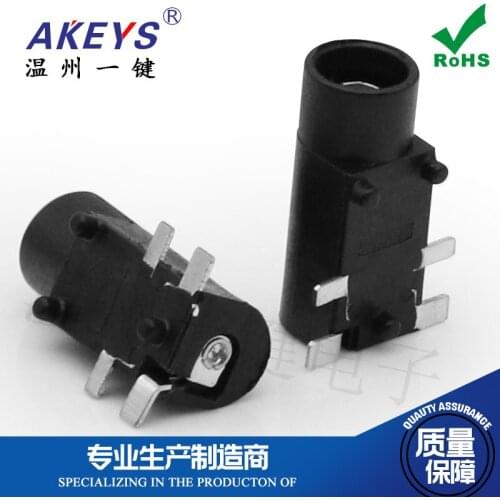 10pcs DC002ET 3.5x1.3 mm 4-pin patch with column DC socket Power interface charging port DC-002