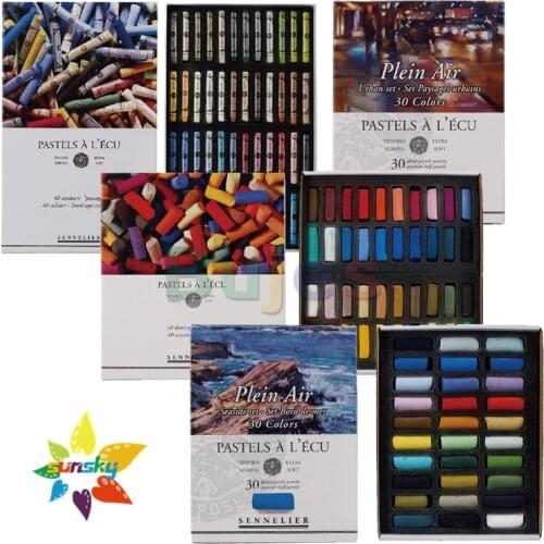 30 40 48 80 original france Sennelier Pastel color stick professtional pastels chalk art set artist students hand drawing sticks