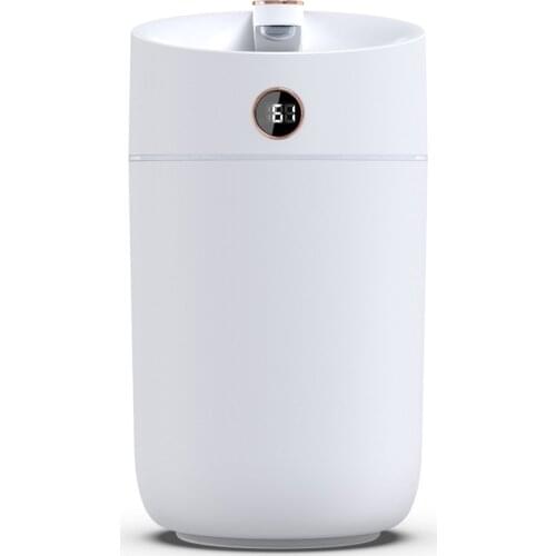 3L Dual Nozzle USB Air Humidifier Working For 30-60 Hours Real-Time Monitoring Of Indoor Humidity Colorful Night Lights