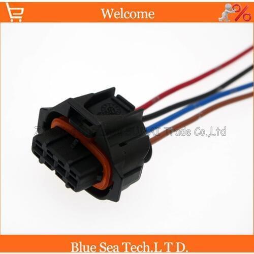 5 PCS 4Pin 3.5mm B.K Auto plug with cable,diesel common rail injector/intake pressure plug for Bosch car,BMW,Audi,VW etc
